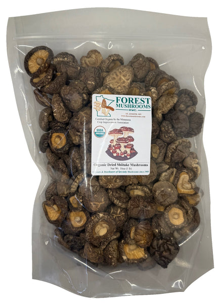 Dried Organic Shiitake Mushrooms, whole (bulk) – Forest Mushrooms