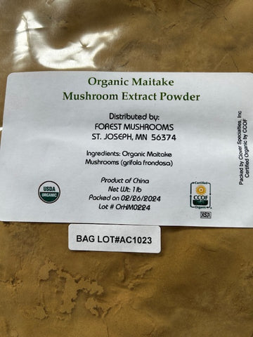 Dried Organic Maitake Mushroom EXTRACT POWDER (Hen of the Woods)