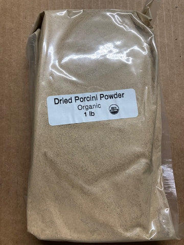 Dried Organic Porcini Powder - 1 lb. bag