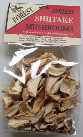 Dried Shiitake Mushrooms, sliced