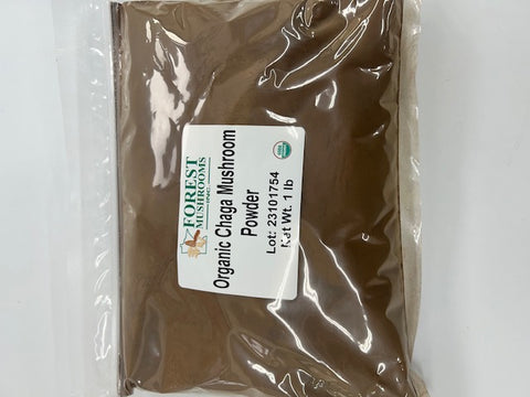 Dried Organic Chaga Mushroom Powder