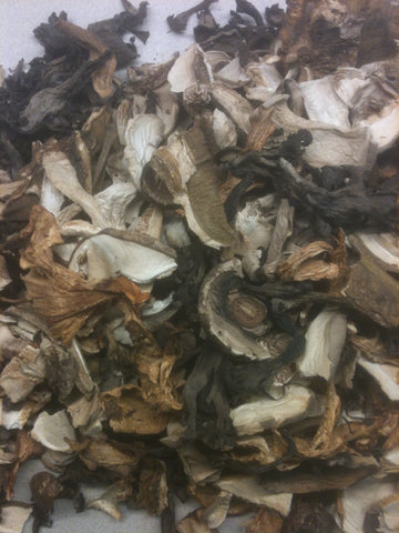 Dried Blue Ribbon Blend: Black Trumpet, Portabella, Porcini, Agaricus, Shiitake, Chanterelle (bulk)